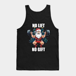 No Lift No Gift Santa Claus Christmas Gym Bodybuilding Tank Top